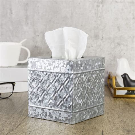 galvanized metal tissue box cover|decorative tissue box holders.